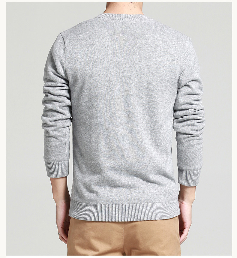 MoMike nam mùa đông cộng với áo len cổ chữ V dày nhung cho nam áo hoodie nam