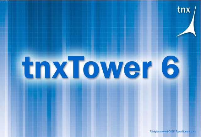 tnxTower Communication Tower Design Software 6.0 Latest Full Feature Edition with Dongle Support upgrades