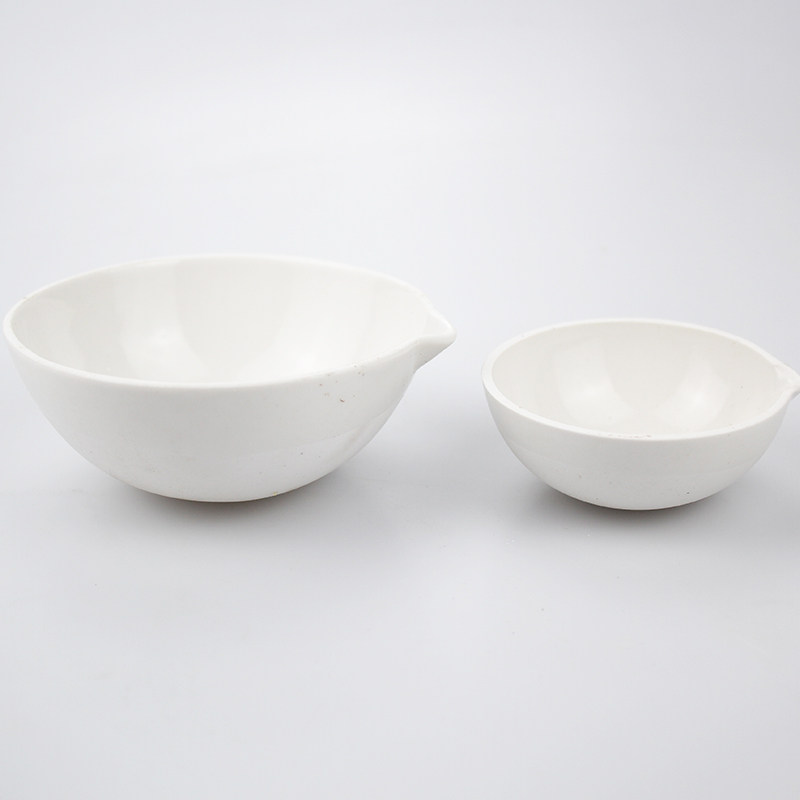 陶瓷圆底蒸发皿60 75 100 150 180 200 250 300mm 圆底半球形蒸发