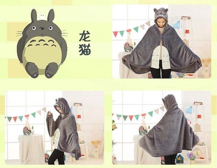 Phim hoạt hình áo choàng chăn lười mantle chăn sinh viên ngủ trưa anime xung quanh quần áo cosplay văn phòng nghỉ trưa hình dán công chúa elsa