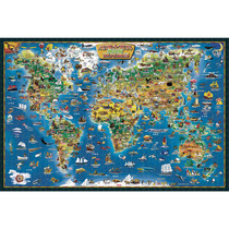 Fun Chinese version World Geography Wood 1000 Adult Puzzle 5000 Kids Learning Educational Toys