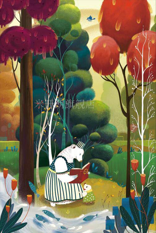 Far away from the dust clamor, a small bear, a wooden adult puzzle 500 1000 1000 pieces puzzle toy-Taobao