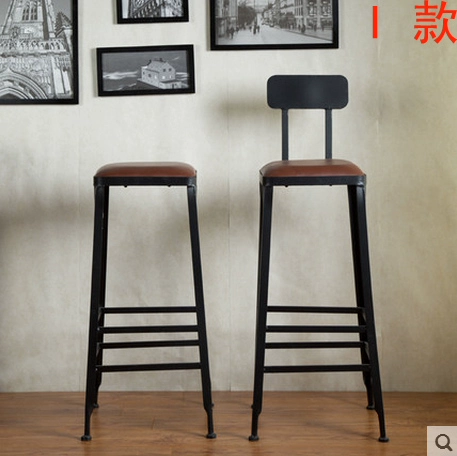 Бар Стул Современный простые модные творческие творческие повседневные стул Tieyi Bar Bar Bar Stul High Stool Stool