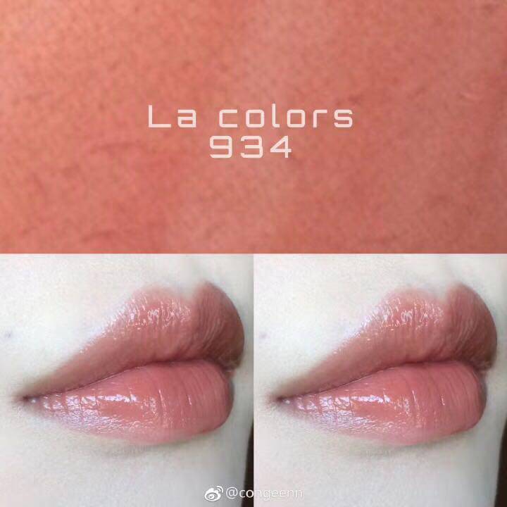 L A la Colors CLG934 Dollface Lip Glass Lips Oolong Cinnamon Milk Tea Color