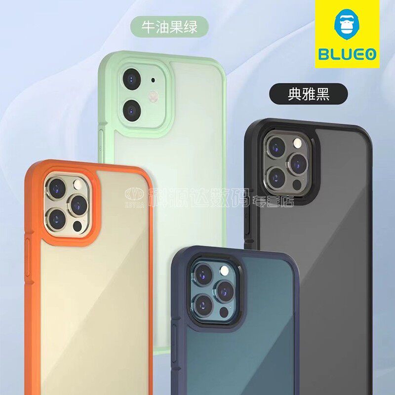 Blue Scarlet BLUEO 12promax mobile phone protective shell 12pro full bag anti-fall transparent protective sleeve male and female tide cards