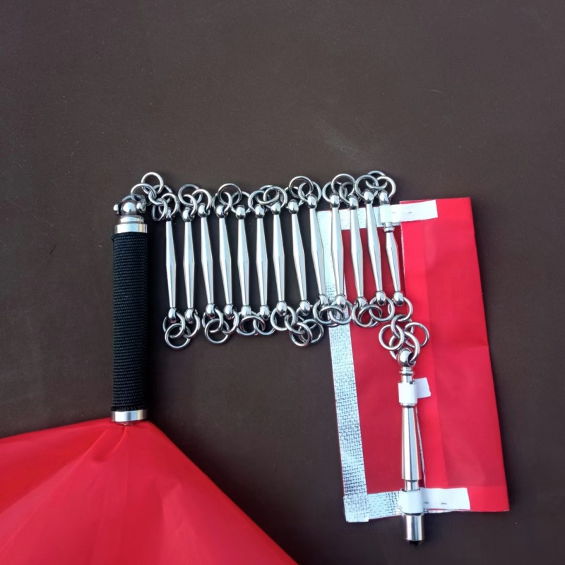 纯不锈钢九节鞭短节多节13节15节8两老年表演武术精品十三节鞭