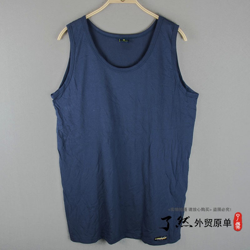 Châu âu và Hoa Kỳ người đàn ông duy nhất của rắn màu thời trang bông vest vest thể thao mùa hè mồ hôi vest cộng với chất béo lớn chất béo Gothic