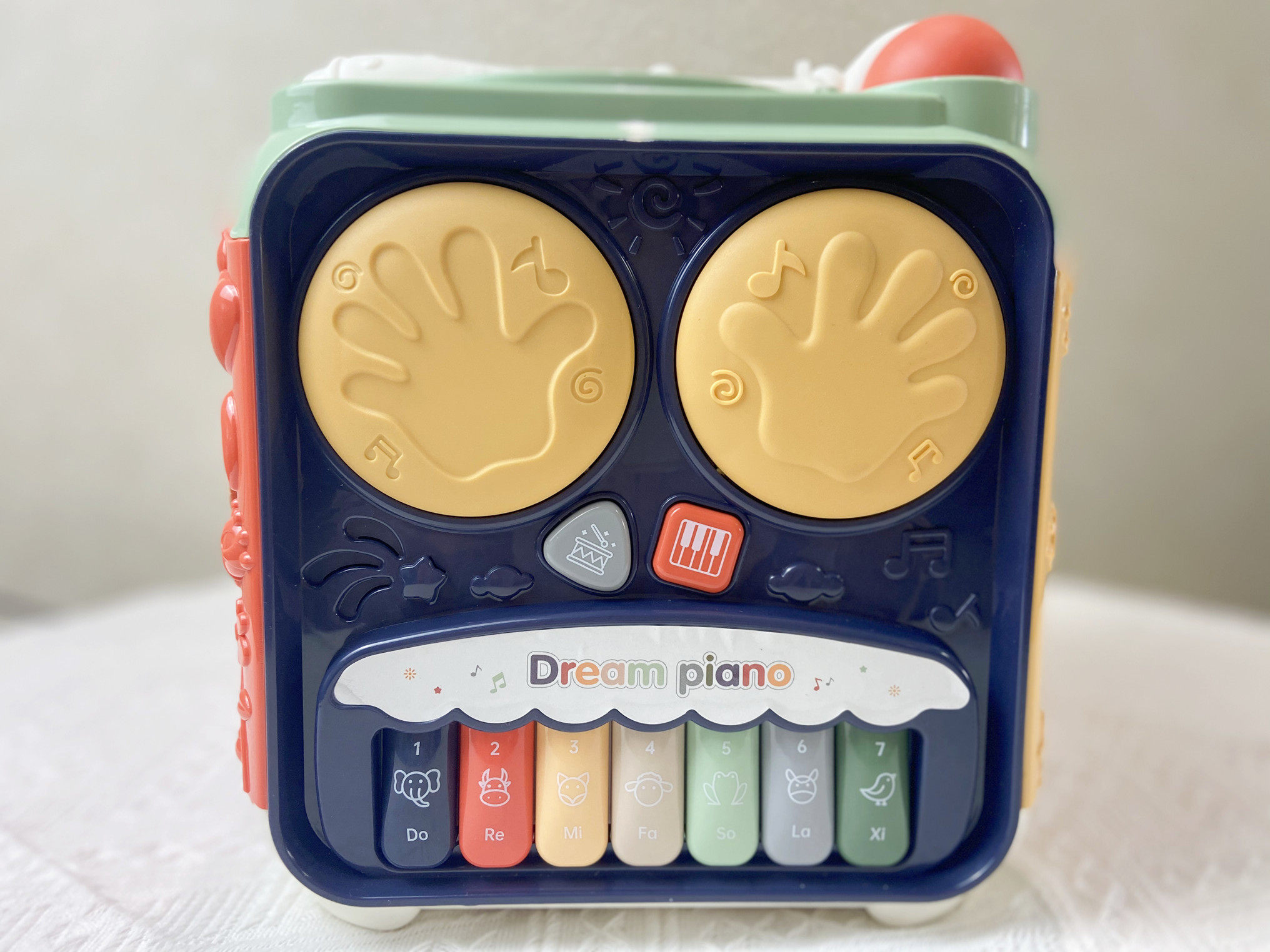 Baby hand drum music piano playing hamster multi-function toy treasure box 0-6-18 months 1 year old intelligent early education