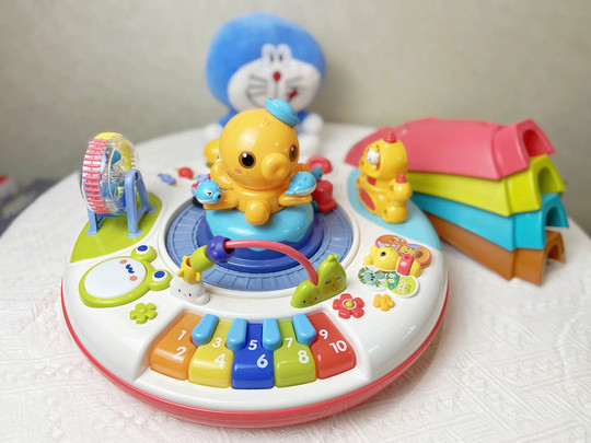 Guyu Learning Table Multifunctional Game Table for Infants and Toddlers Aged 1-3 Months Early Education Educational Polyhedron