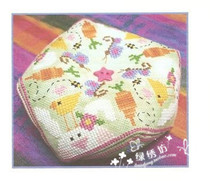 French DMC line cross stitch kit handmade DIY material package White Rabbit buns non-finished