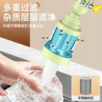 Kitchen filter water purifier universal upgraded stainless steel filter element pressurized flushing free filter element water purifier home