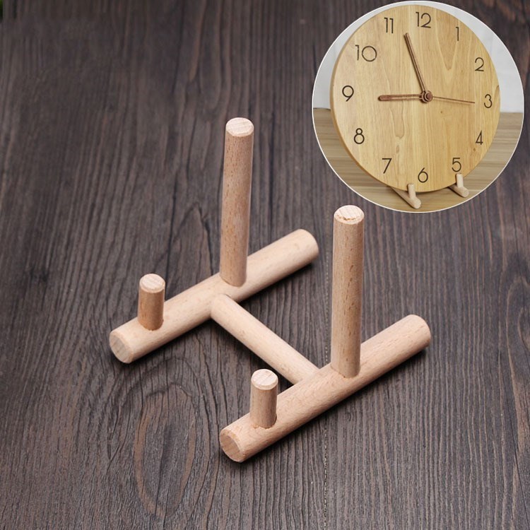 Shelf brackets clock wall clock display bracket clock clock ceramic plate painting decorative plate mount furnishing articles