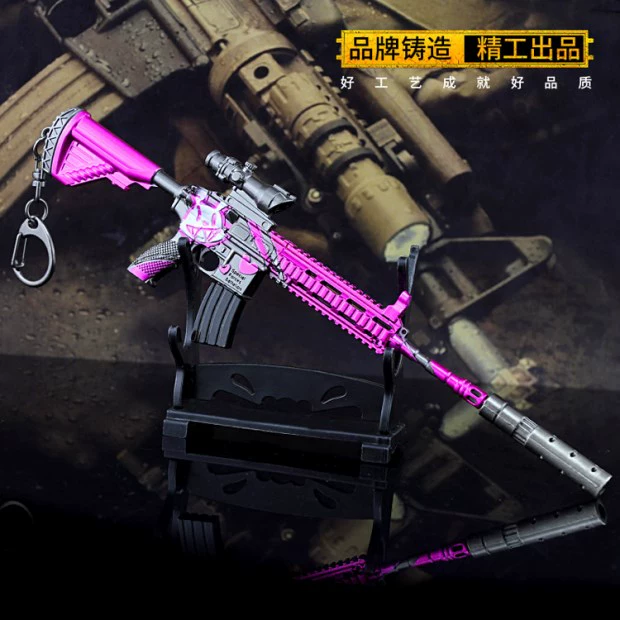 Trò chơi gà Jedi sinh tồn ngoại vi M416 súng trường tên lửa cô gái vũ khí 98K Súng đồ chơi AWM mô hình kim loại - Game Nhân vật liên quan