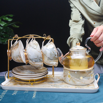 精致下午茶茶具套装水果茶壶花茶壶英式下午花茶杯咖啡杯子高档