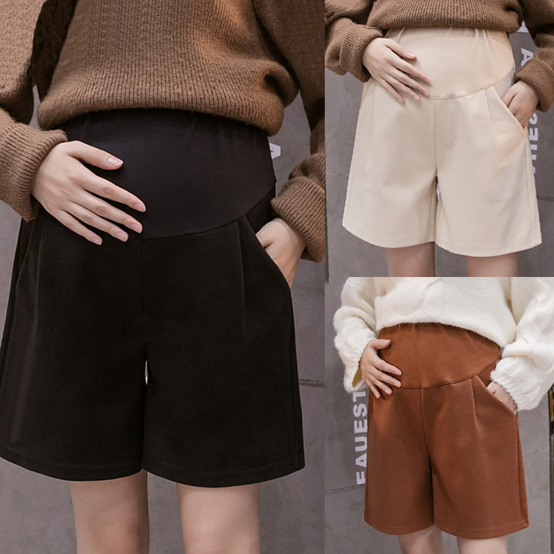 Gats up for overweight pregnant women Mao, shorts for autumn and winter outside wearing fashion loose 50% pants Fat mm tovening 200 catty-Taobao