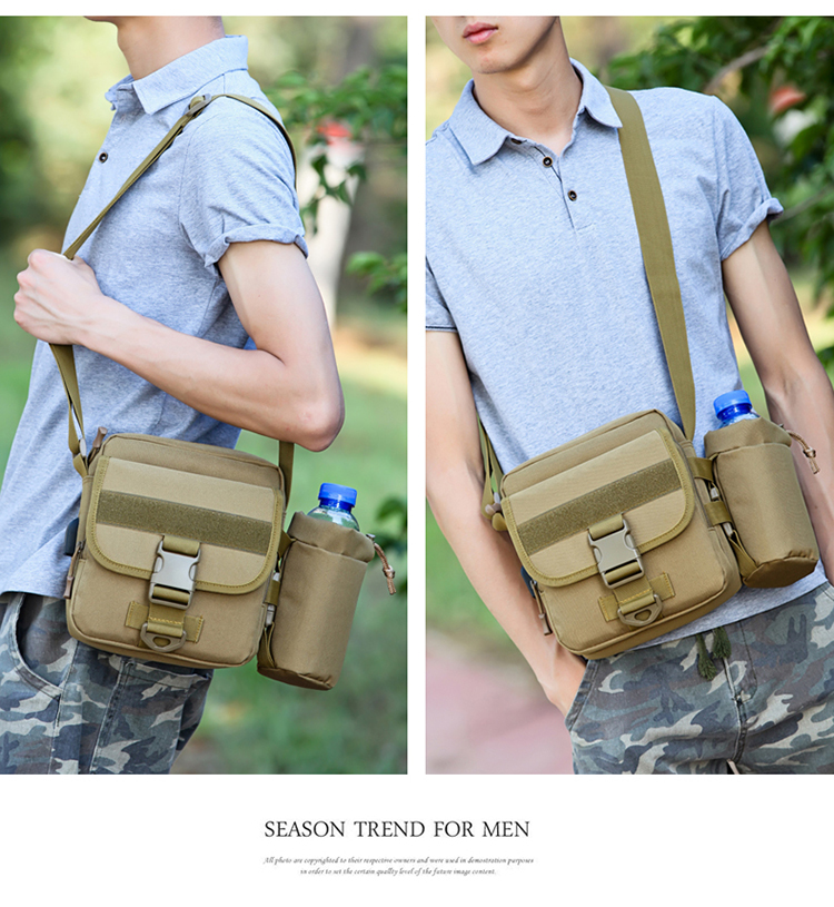 Túi xách nam mới Hàn Quốc đeo chéo ngoài trời Túi đeo vai nam ngụy trang kinh doanh nylon vải du lịch ba lô túi vải