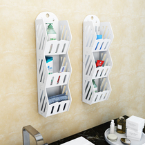 Bathroom wall shelf non-perforated waterproof toilet toilet wall rack toilet storage rack storage rack