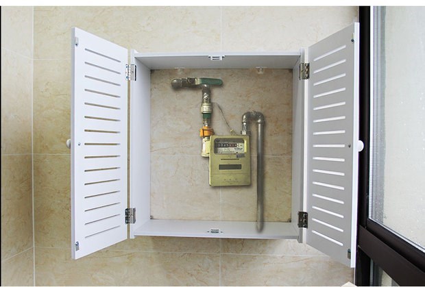 Bàn gas tự nhiên hộp tắc nhà bếp phòng tắm nhà không thấm nước nóng máy đo khí trang trí hộp đấm miễn phí - Cái hộp hộp lưu trữ