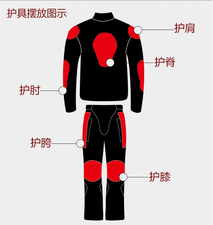 Bộ đồ đi xe đạp nam xe máy mùa hè phù hợp với bốn mùa không thấm nước chống đầu máy tập hợp phù hợp với đầy đủ các bộ quần áo đua xe chống mưa - Xe máy Rider thiết bị bao tay đi phượt