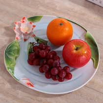 European simple post-modern enamel ceramic fruit plate luxury home living room coffee table fruit plate home furnishings