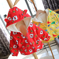 Value autumn and winter baby thickened plus velvet coat for boys and girls warm coat baby children jacket outside clothing 047