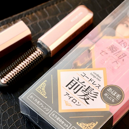 Узнайте о сниженных ценах!Японская KOIZUMI Koizumi Seiki Мини-расческа для челки Беспроводная портативная электрическая гребенка с прямыми завитками