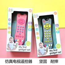 Baby TV simulation remote control children with music English cognitive early education educational toys boys and girls baby baby
