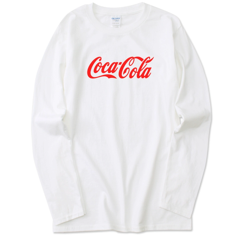 Pepsi Quần áo Pepsi Thương hiệu thủy triều vui lòng uống áo thun ngắn tay Coca Cola áo thun dài tay cho nam và nữ áo phông nam tay ngắn