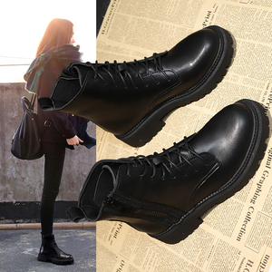 马丁靴女厚底机车靴短靴