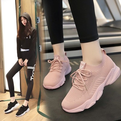 【两双78元】四季必备跑步鞋飞织运动鞋女