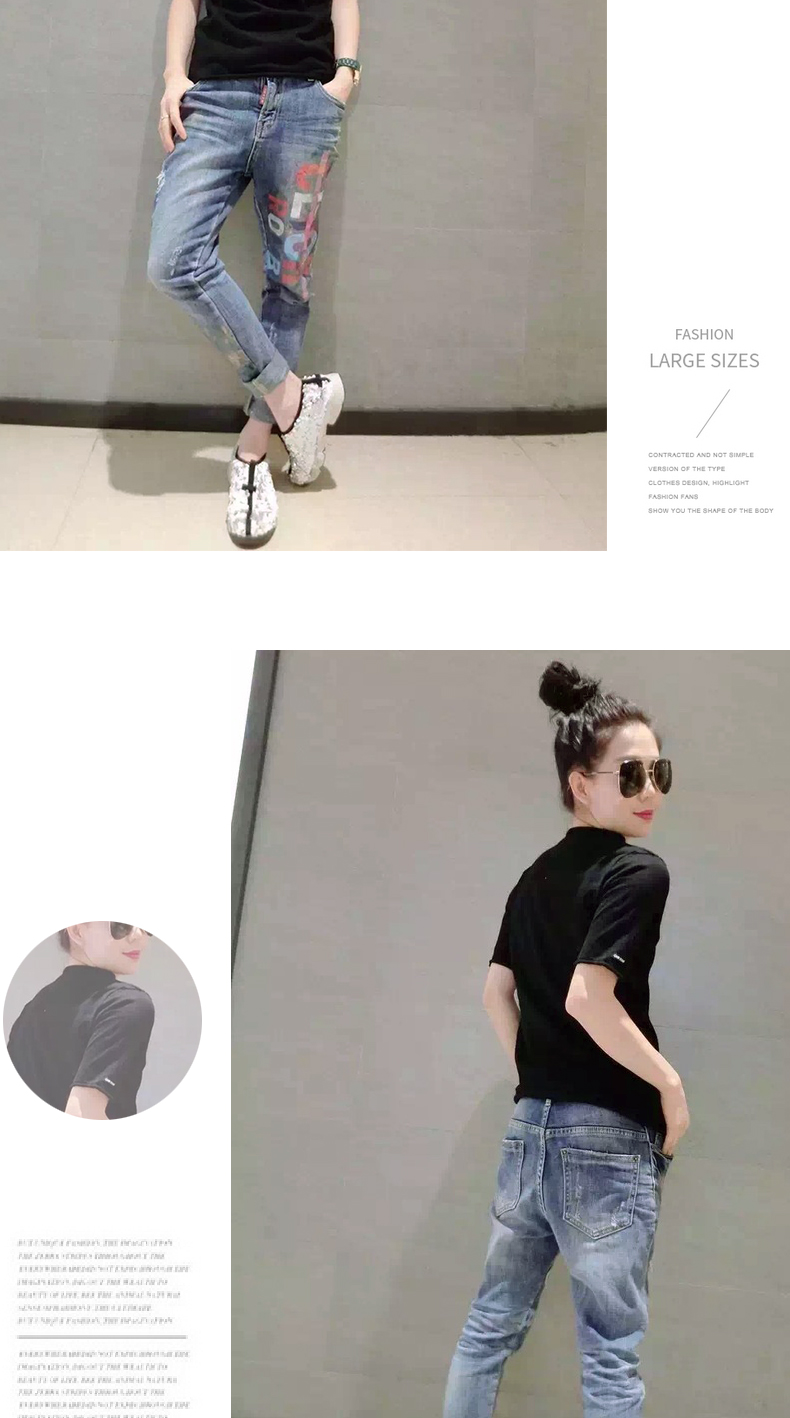 Áo phông châu Âu 2019 xuân hè nữ mới thời trang Hàn Quốc áo len thủy triều mỏng tay áo ngắn chạm đáy áo sơ mi - Áo phông áo thun kiểu nữ