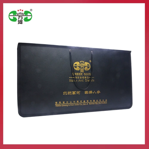 万河 Подлесок женьшеня, северо-восточный женьшень, женьшень подлеска горы Чанбайшань, подарочная коробка с кожаной сумкой, женьшень Цзилинь, бесплатная доставка