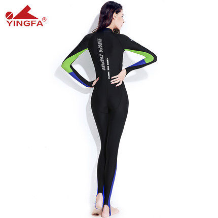 Yingfa new sun protection waterproof female long-sleeved swimsuit snorkeling swimming sports diving suit jellyfish suit