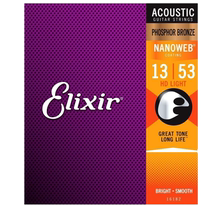 Elixir folk guitar strings coated 16182 phosphor brass Taylor special 11182 wooden strings