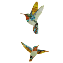 Japan Jockomo B-329DH Elegant Flying Hummingbird Electric Acoustic Guitar Ukulele Body Head Sticker