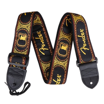 American Finda Finder Guitar Braces Bass Electric Wood Ballad General St Pattern Knit Embroidered Logo Shoulder Strap