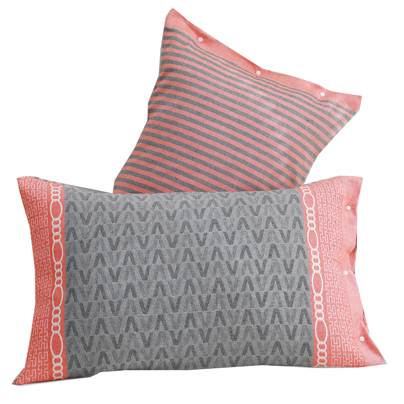 纯棉纱布枕套一对装枕巾全包固定防滑全棉枕巾套一体不脱落 50*75