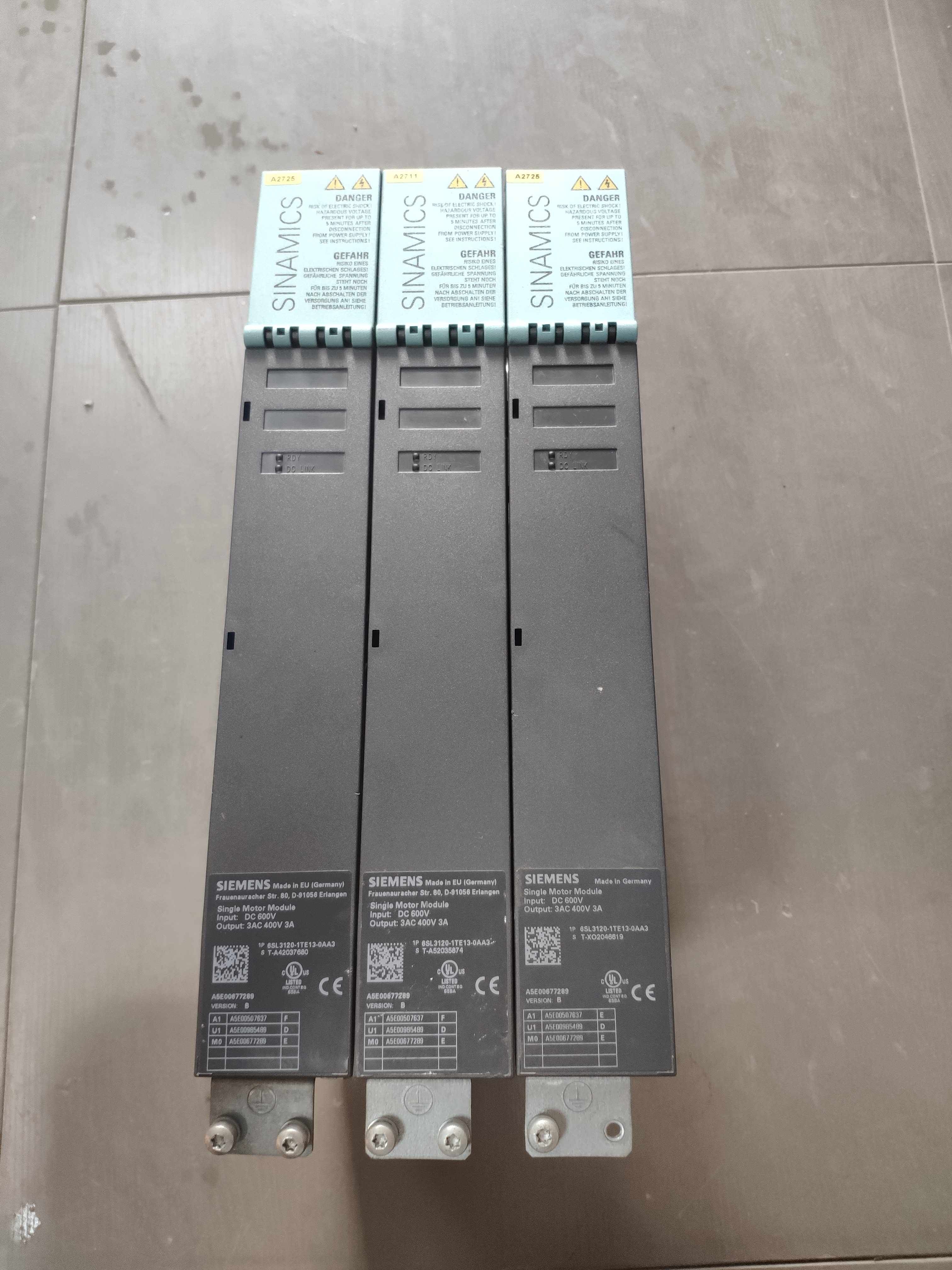 Siemens s120 3A driver 6SL3120-1TE13-0AA3 Packaged and testable