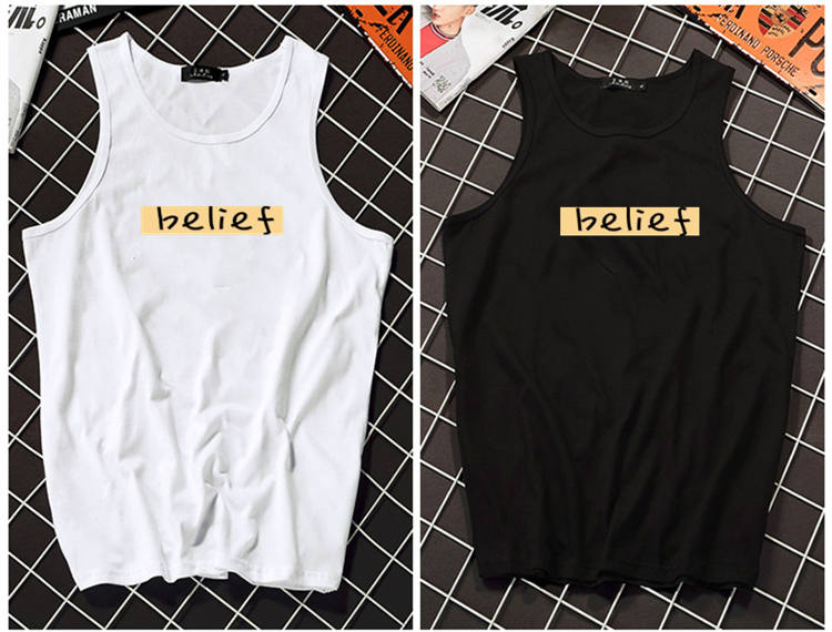 Mùa hè nam và nữ thủy triều thương hiệu vest thể dục giải trí và mồ hôi vest vest xu hướng tiền tuyến hip hop hip-hop cởi quần áo nam ao ba lo nam