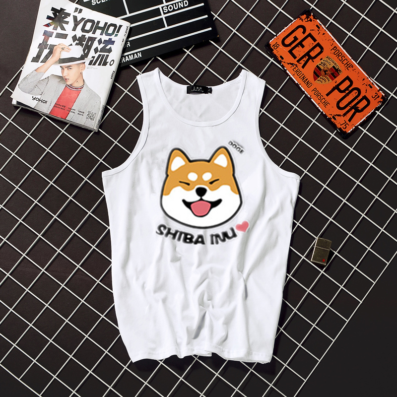 2017 Châu Âu và Hoa Kỳ Fengshen rắc rối vest chó thể thao nam và thể dục giải trí lỏng lẻo áo thể thao cotton mồ hôi vest thẻ thủy triều áo 3 lỗ nam rộng nách