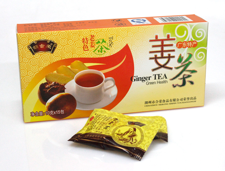 3 boxes of Hu Herong characteristics of old ginger tea brewed a total of 45 small packs