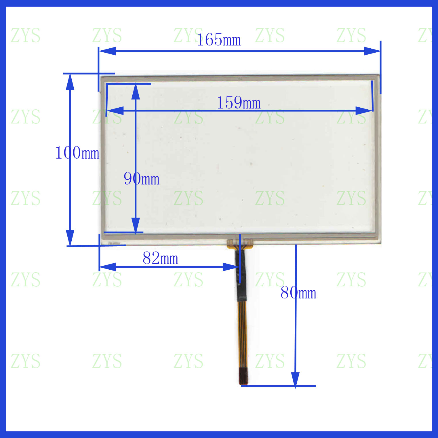 HST-TPA7 0Q1 General touch handwritten outer screen glass four wire resistance is high sensitivity