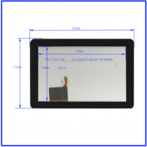  10 1 inch four-to-three 10PIN capacitive touch handwriting external screen glass 255*172mmFNJ1136A