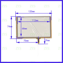 For TM050RDH03 car Digital Touch handwritten external screen glass four-wire resistance welding AL3490