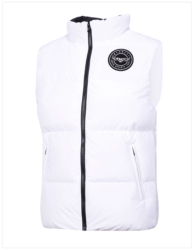 Anta down jacket vest 2019 xuân mới cộng với đồ thể thao nhung ngụy trang áo khoác ấm áp áo khoác nam giản dị - Áo thể thao