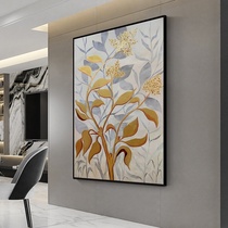 Golden Hair Treasure Tree Xuanguan Hand-painted Oil Painting Living Room Abstract Light Extravagant Staircase Home Decoration Painting American Aisle Hanging Painting