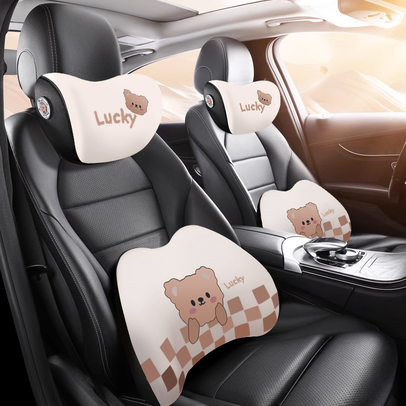 Car headrest waist dependent on vehicle Neck Pillow Car Pillow Pair of Driving Driving Car saddle Saddle Neck Rests on pillows-Taobao