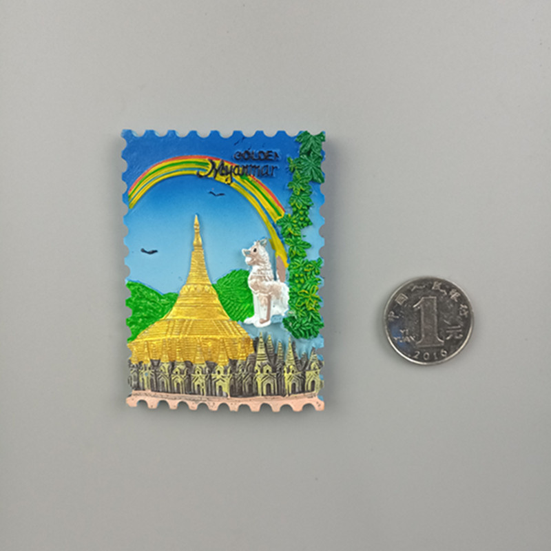 World City Tourist Attractions Souvenirs Magnetic Refrigerators Glued to Japan South Korea Singapore Cambodia Thailand Vietnam