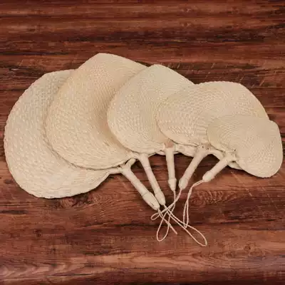 Retro vintage old hand-woven fan large fan old baby Summer portable mosquito repellent cool fan zongleaf fan