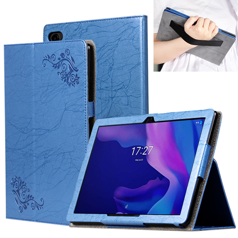 Suitable for Lenovo Erazor Tablet M10 Protective Case 10.4inch Leather Case Erazer M20 Full-Cover Anti-Drop Shell with Hand Rest Support Simple Shell Handbag Bluetooth Keyboard Mouse